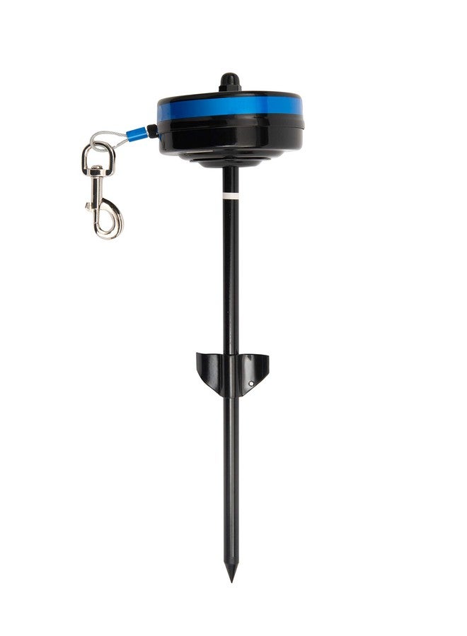 Lixit Bracket Mount and Stake Retractable Leash Tie Outs for Dogs (Stake, Medium) - Image 1